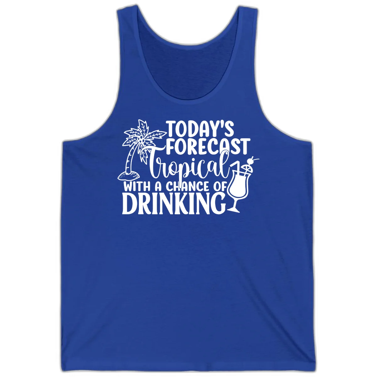 Tropical Forecast Drinking Tank in True Royal