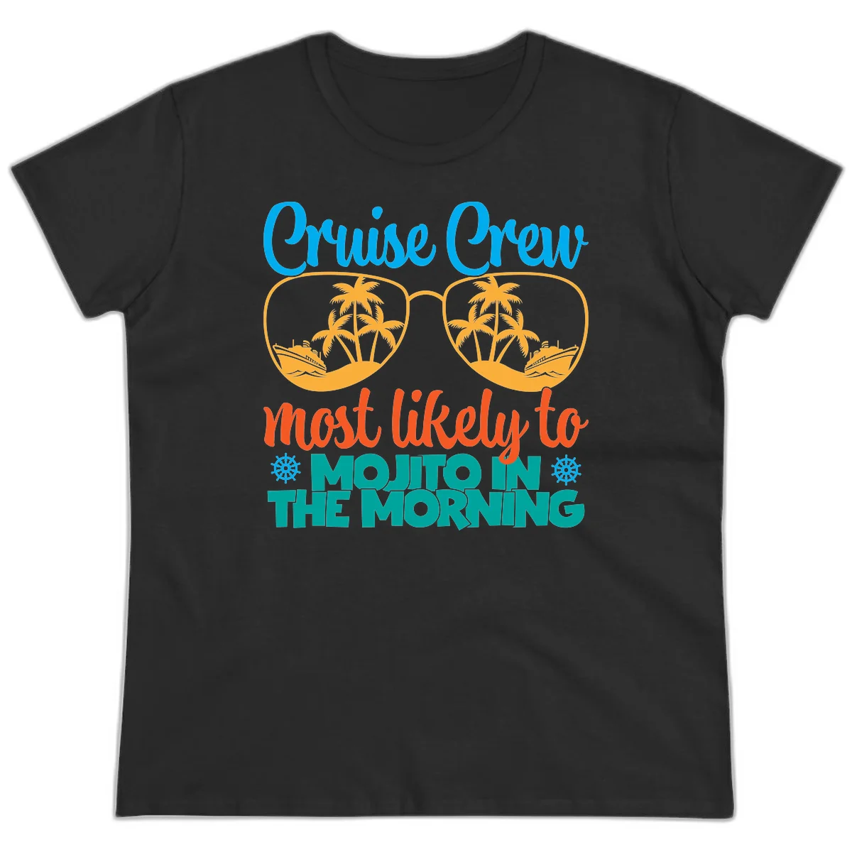 Cruise Crew Most Likely To Mojito Ladies Tee in Black