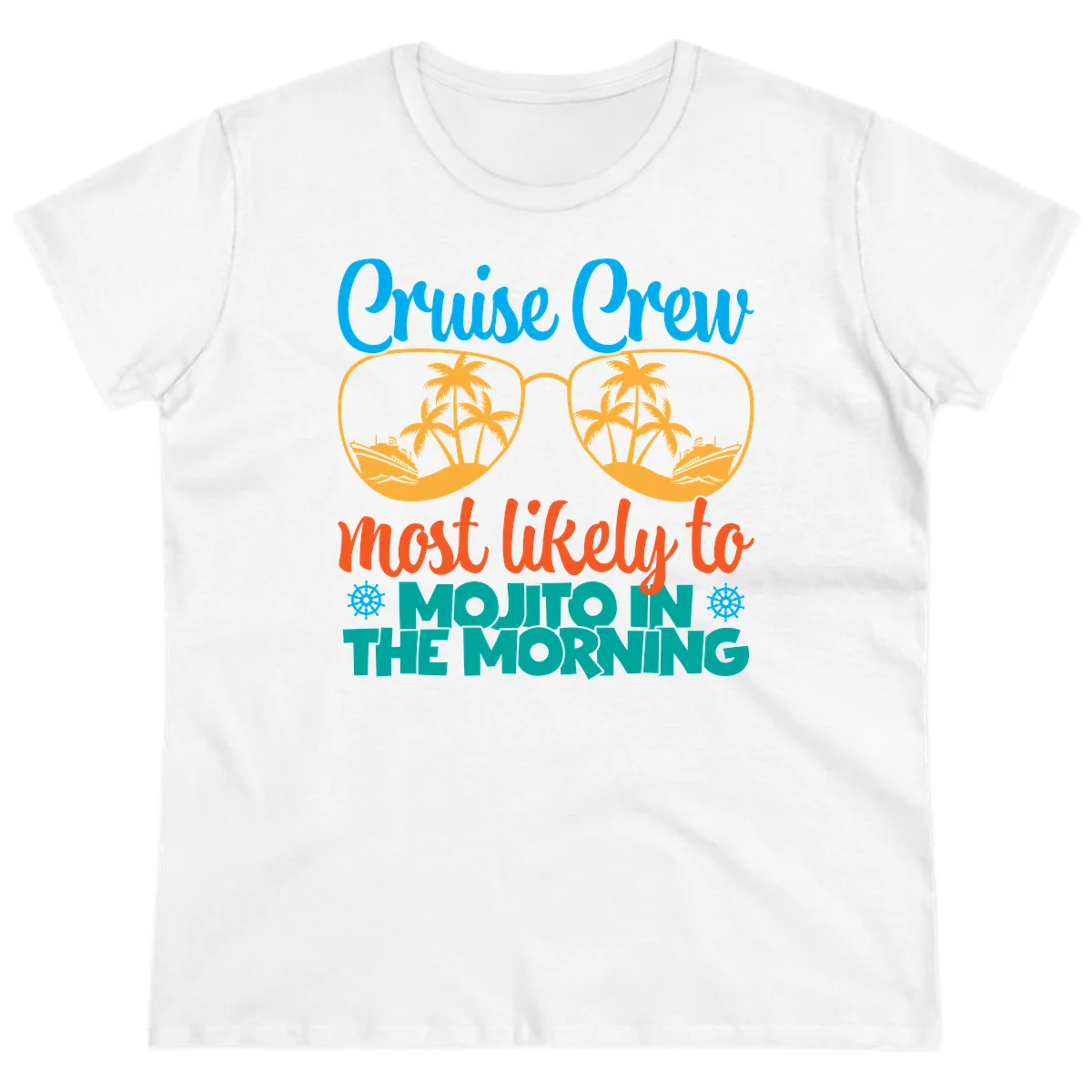 Cruise Crew Most Likely To Mojito Ladies Tee in White