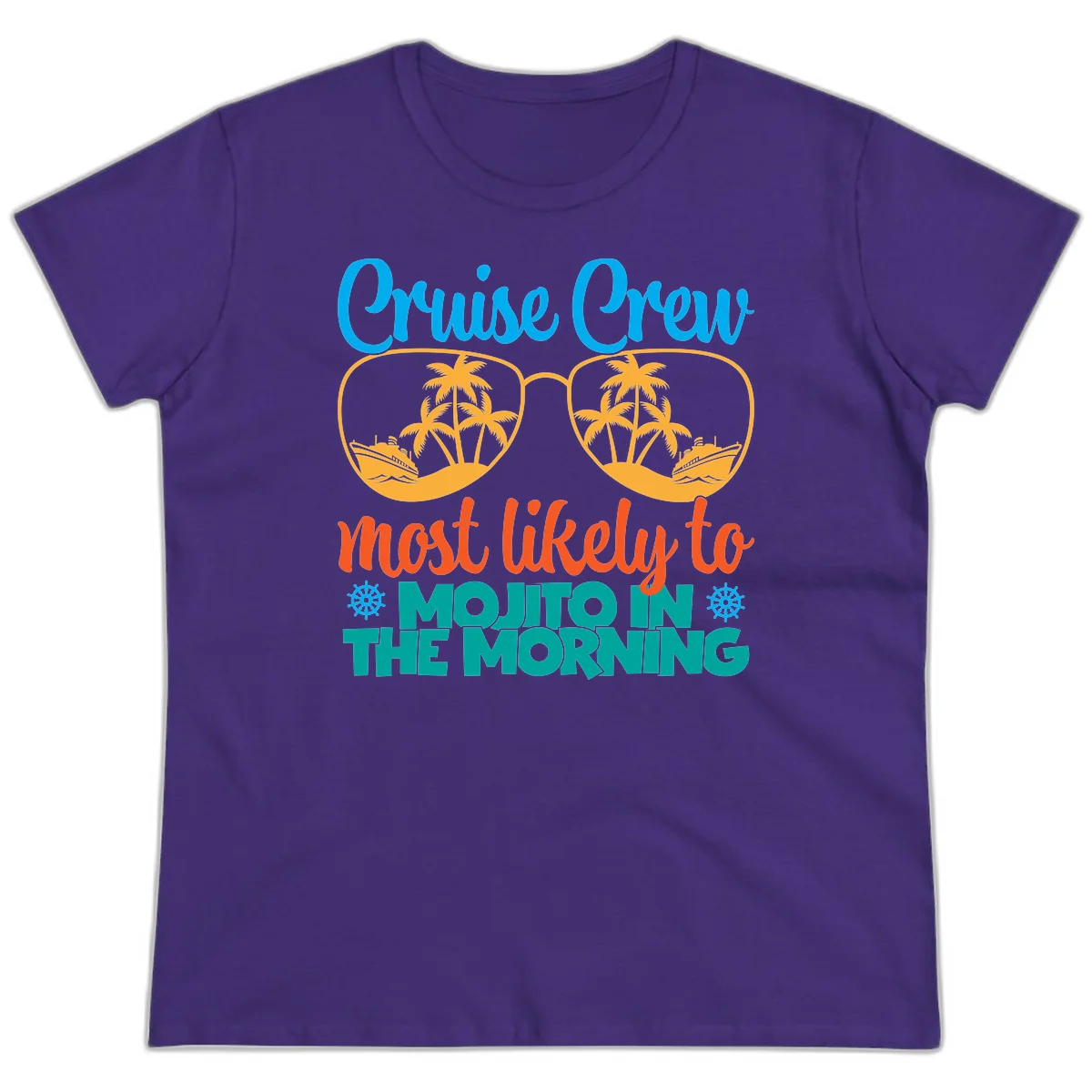 Cruise Crew Most Likely To Mojito Ladies Tee in Purple