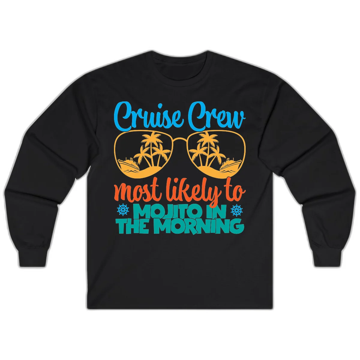 Cruise Crew Most Likely To Mojito Long Sleeve in Black