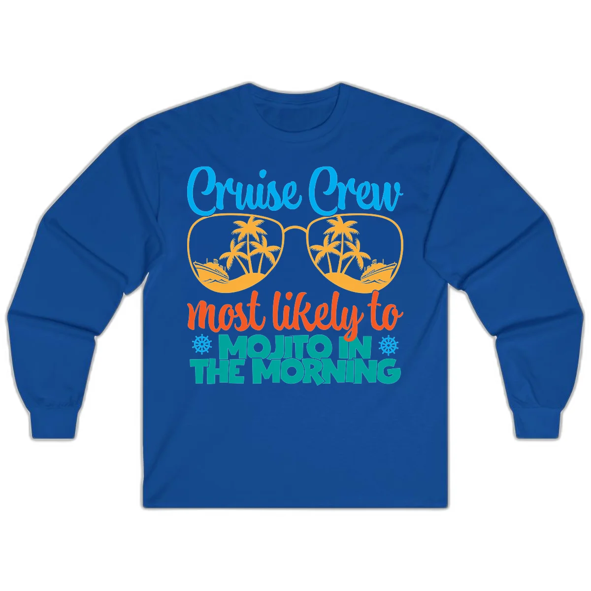 Cruise Crew Most Likely To Mojito Long Sleeve in Royal