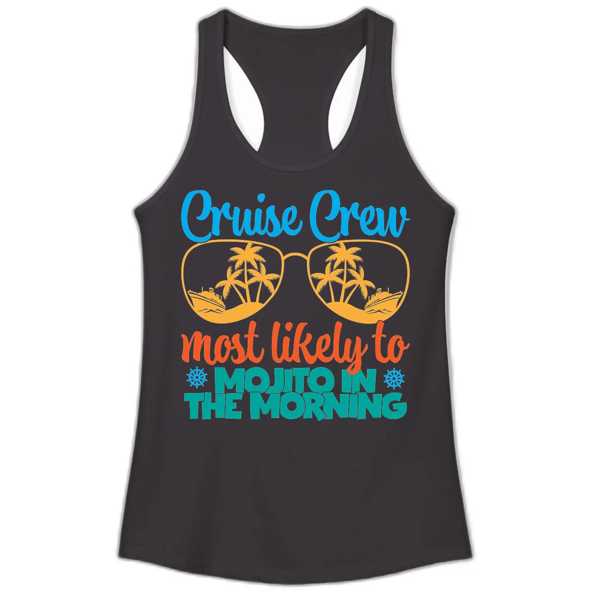 Cruise Crew Most Likely To Mojito Ladies Tank in Black