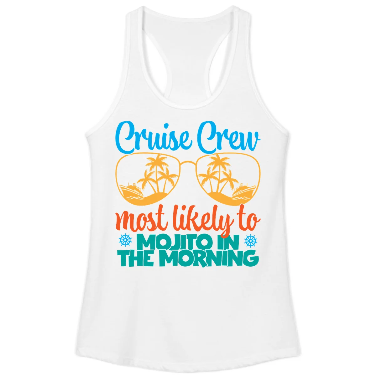 Cruise Crew Most Likely To Mojito Ladies Tank in White