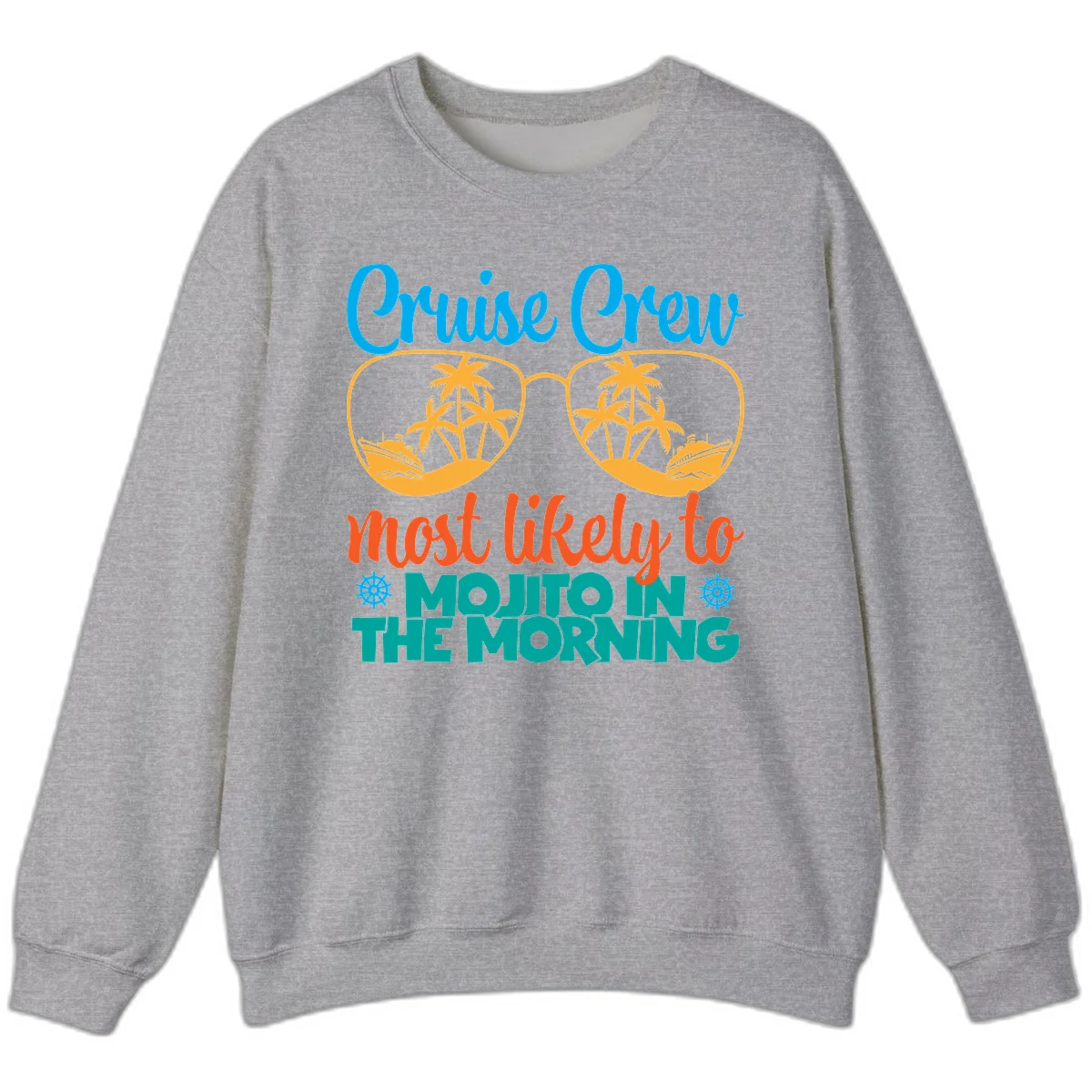Cruise Crew Most Likely To Mojito Sweatshirt in Sport Grey
