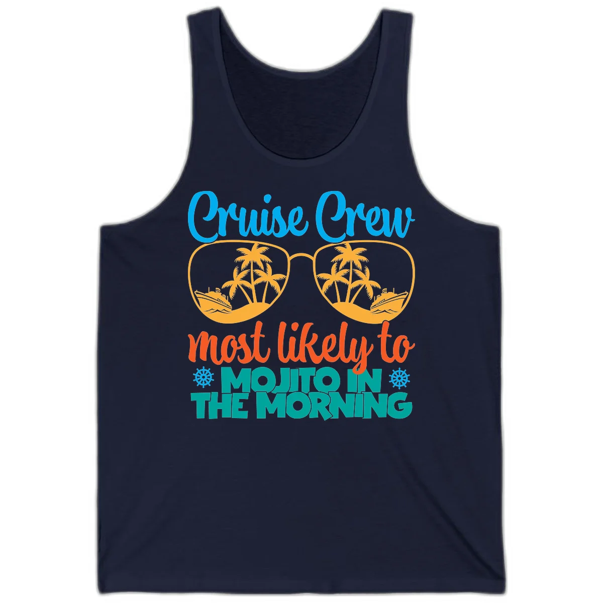 Cruise Crew Most Likely To Mojito Tank in Navy