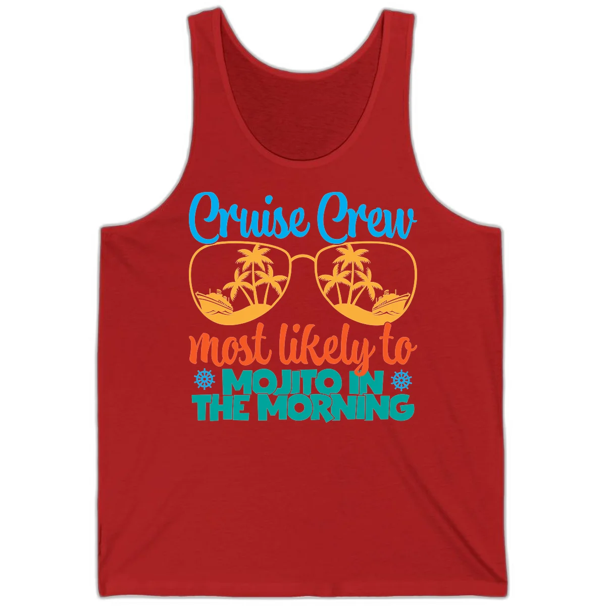 Cruise Crew Most Likely To Mojito Tank in Red
