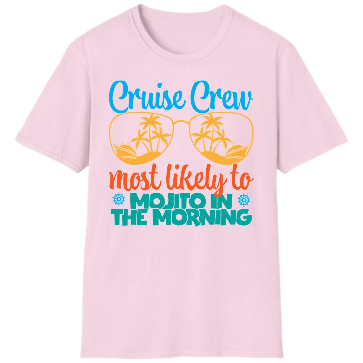 Cruise Crew Most Likely To Mojito T-Shirt in Light Pink