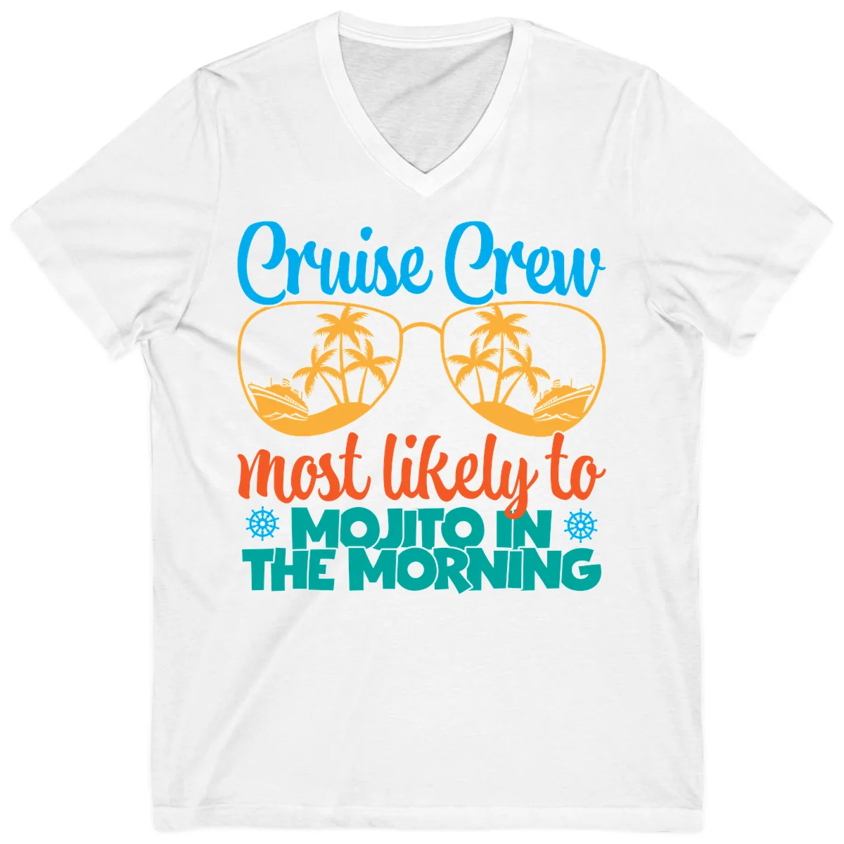 Cruise Crew Most Likely To Mojito V-Neck in White