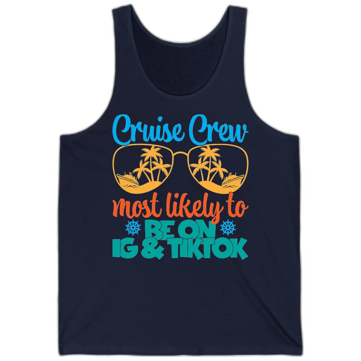 Cruise Crew Most Likely To Beon Ig & Tiktok Tank in Navy