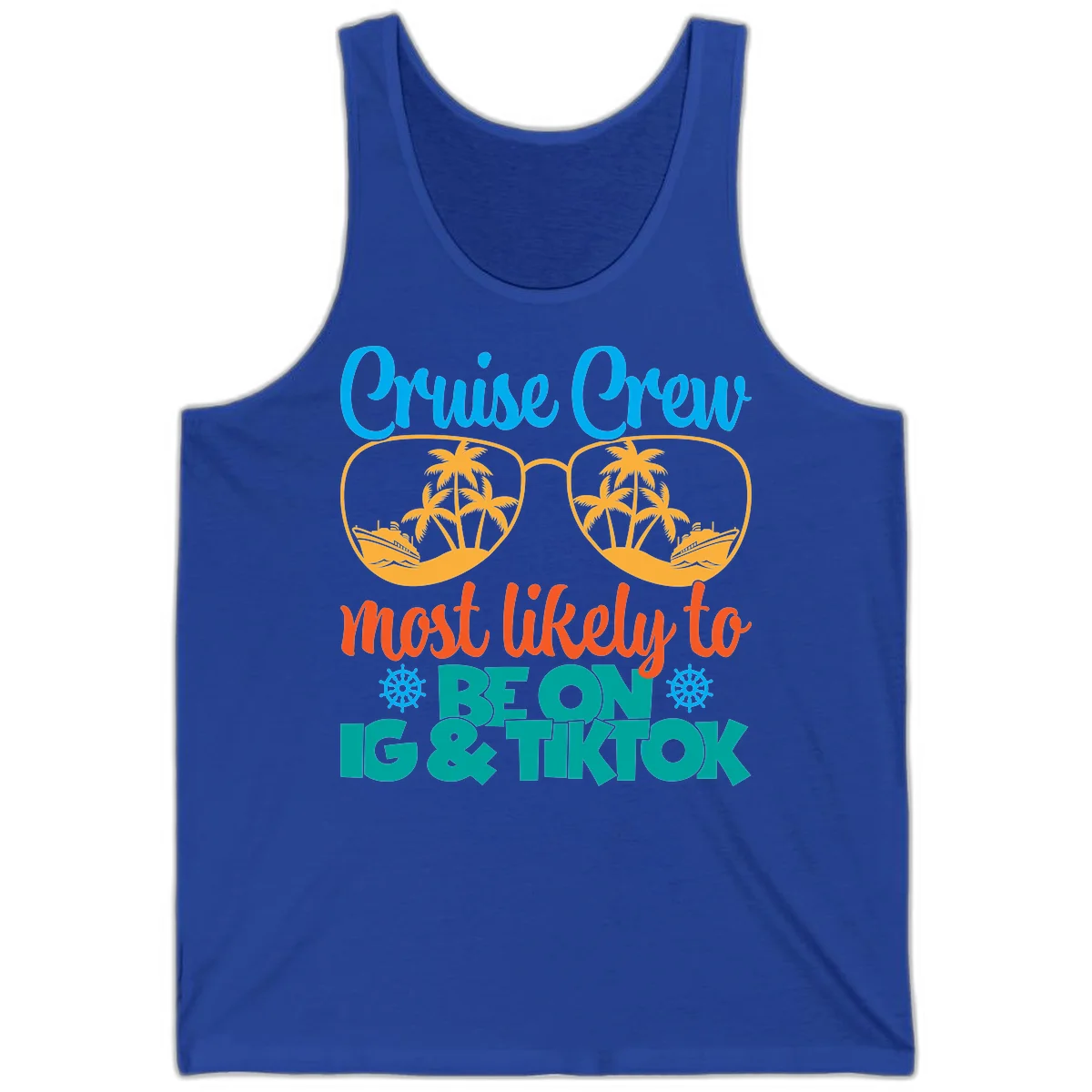 Cruise Crew Most Likely To Beon Ig & Tiktok Tank in True Royal