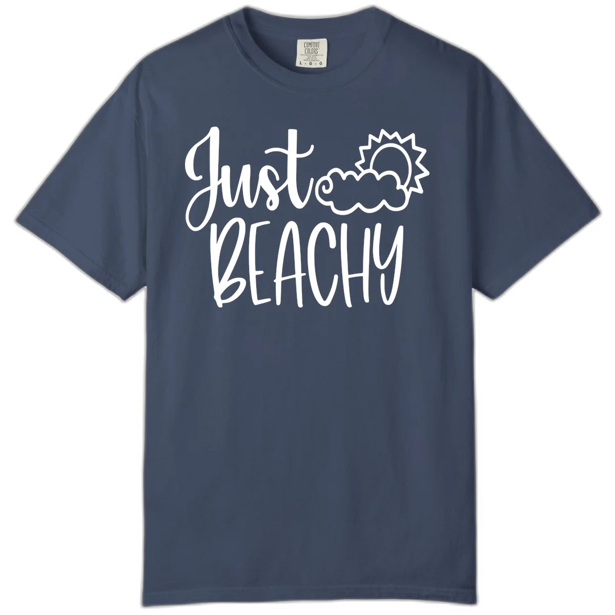 Just Beachy Comfort Color T-Shirt in Midnight