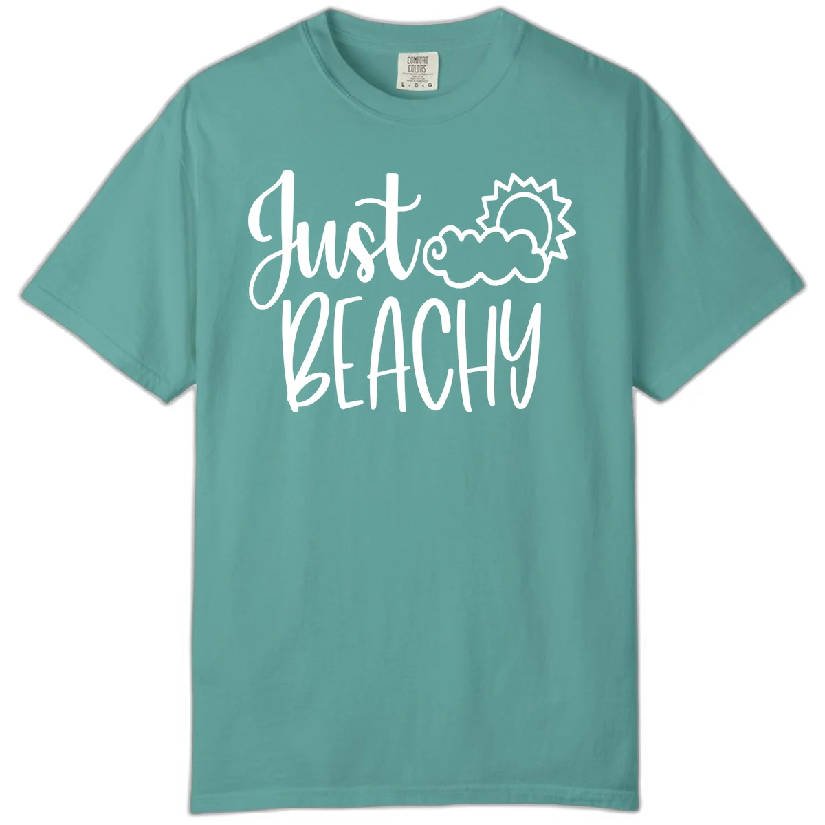 Just Beachy Comfort Color T-Shirt in Seafoam