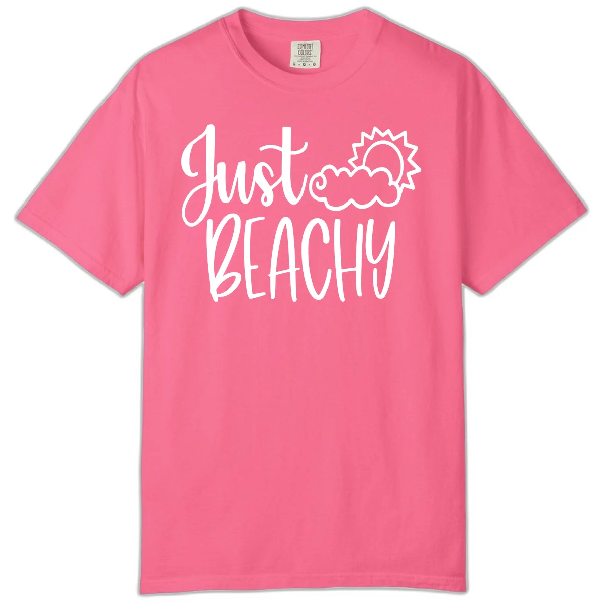 Just Beachy Comfort Color T-Shirt in Crunchberry