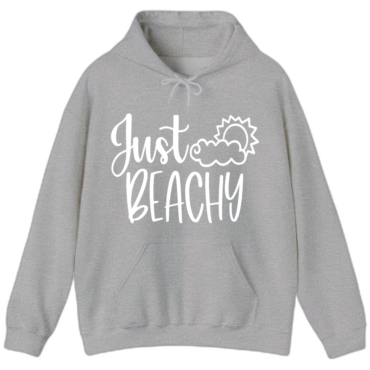 Just Beachy Hoodie in Sport Grey