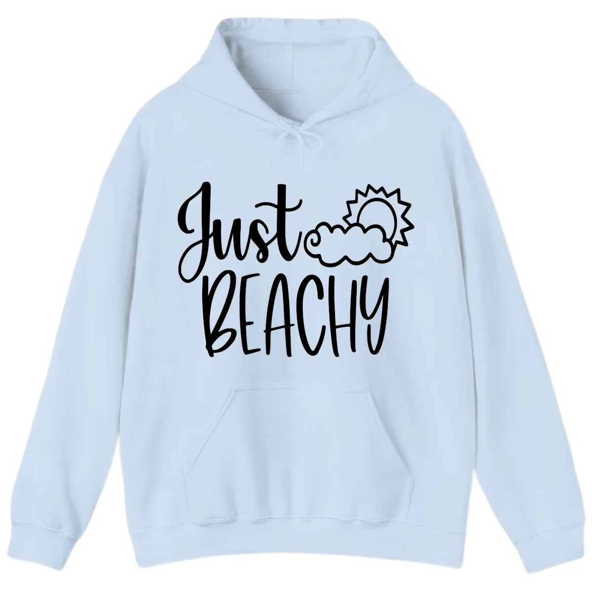 Just Beachy Hoodie in Light Blue