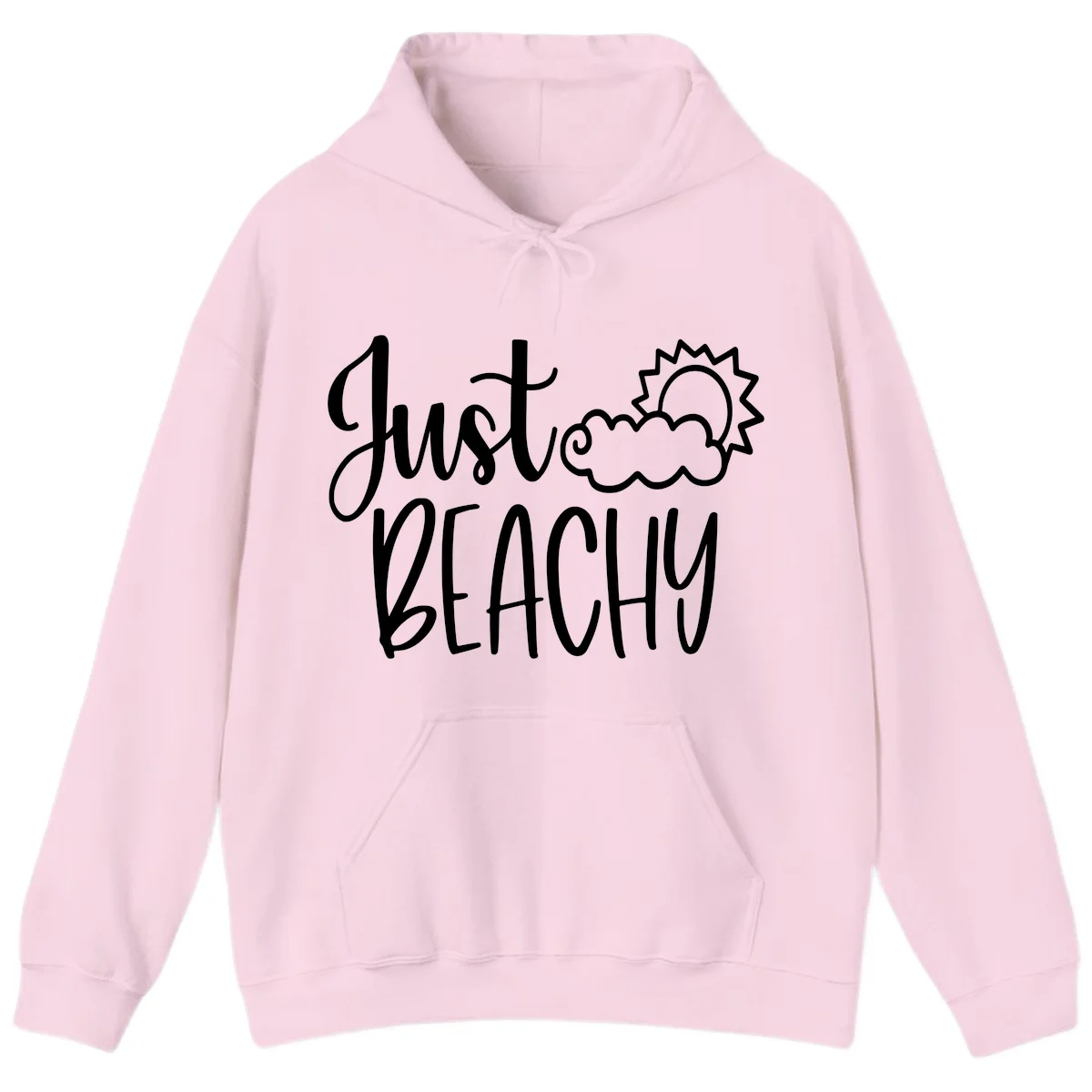Just Beachy Hoodie in Light Pink