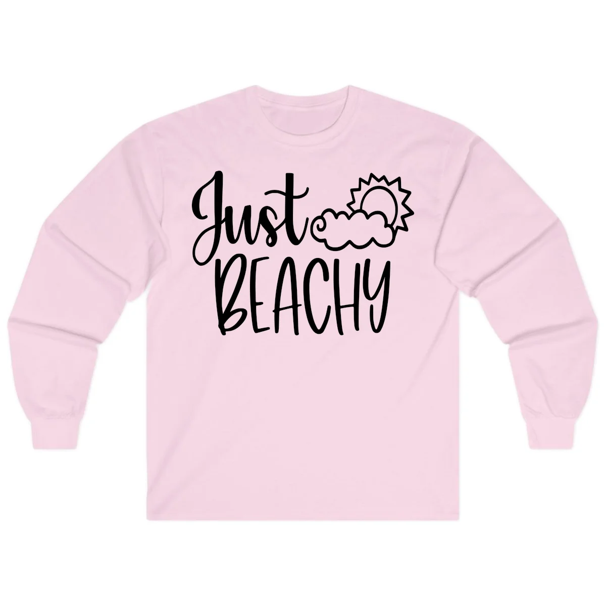 Just Beachy Long Sleeve in Light Pink