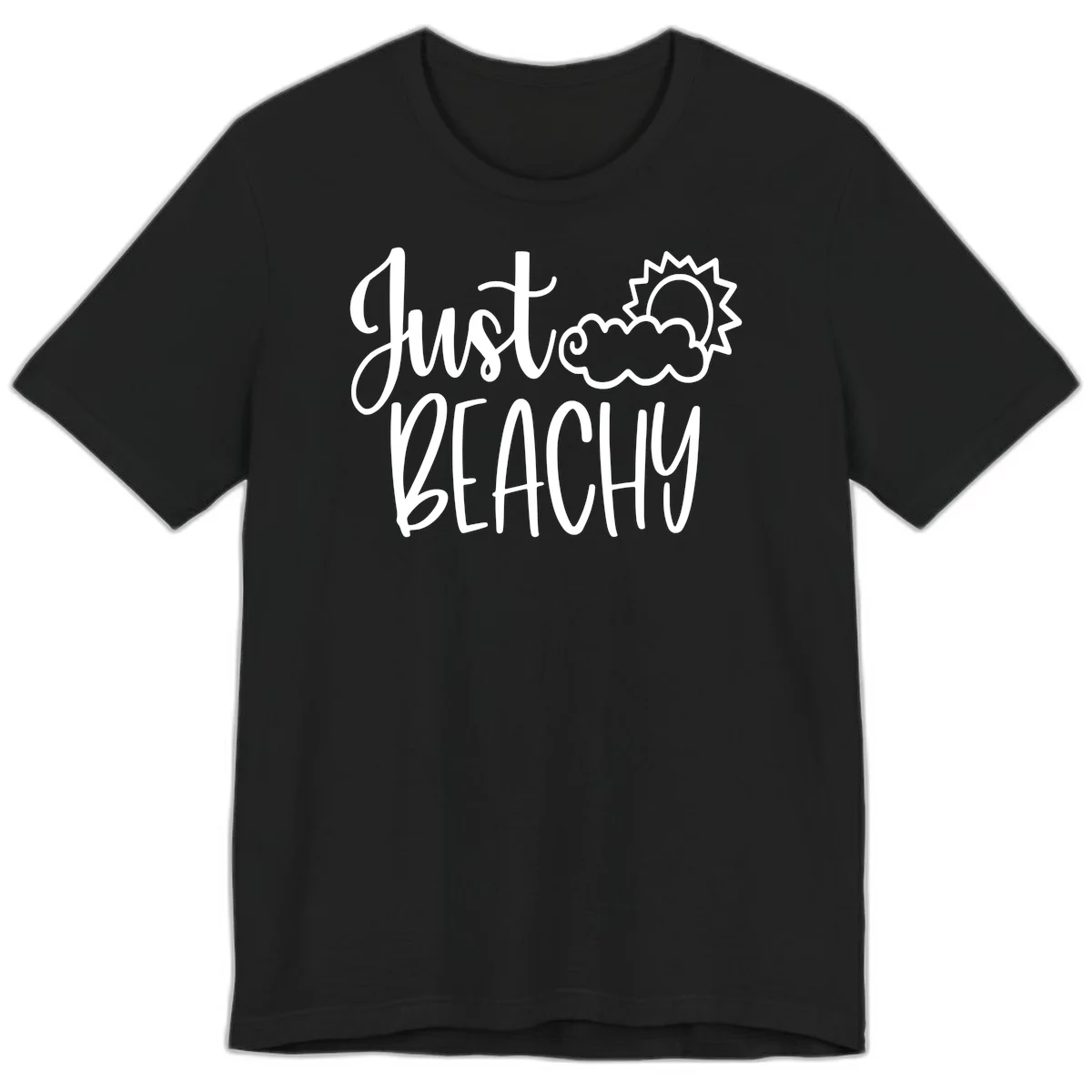 Just Beachy Premium T-Shirt in Black