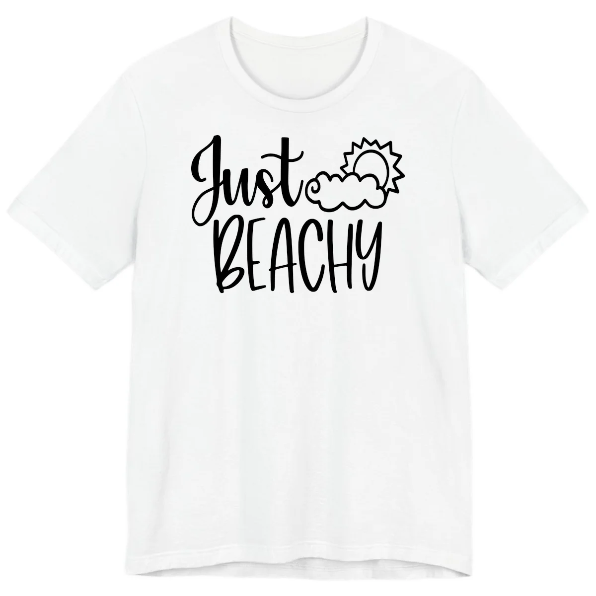 Just Beachy Premium T-Shirt in White