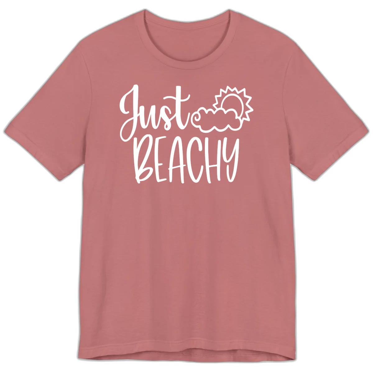 Just Beachy Premium T-Shirt in Mauve