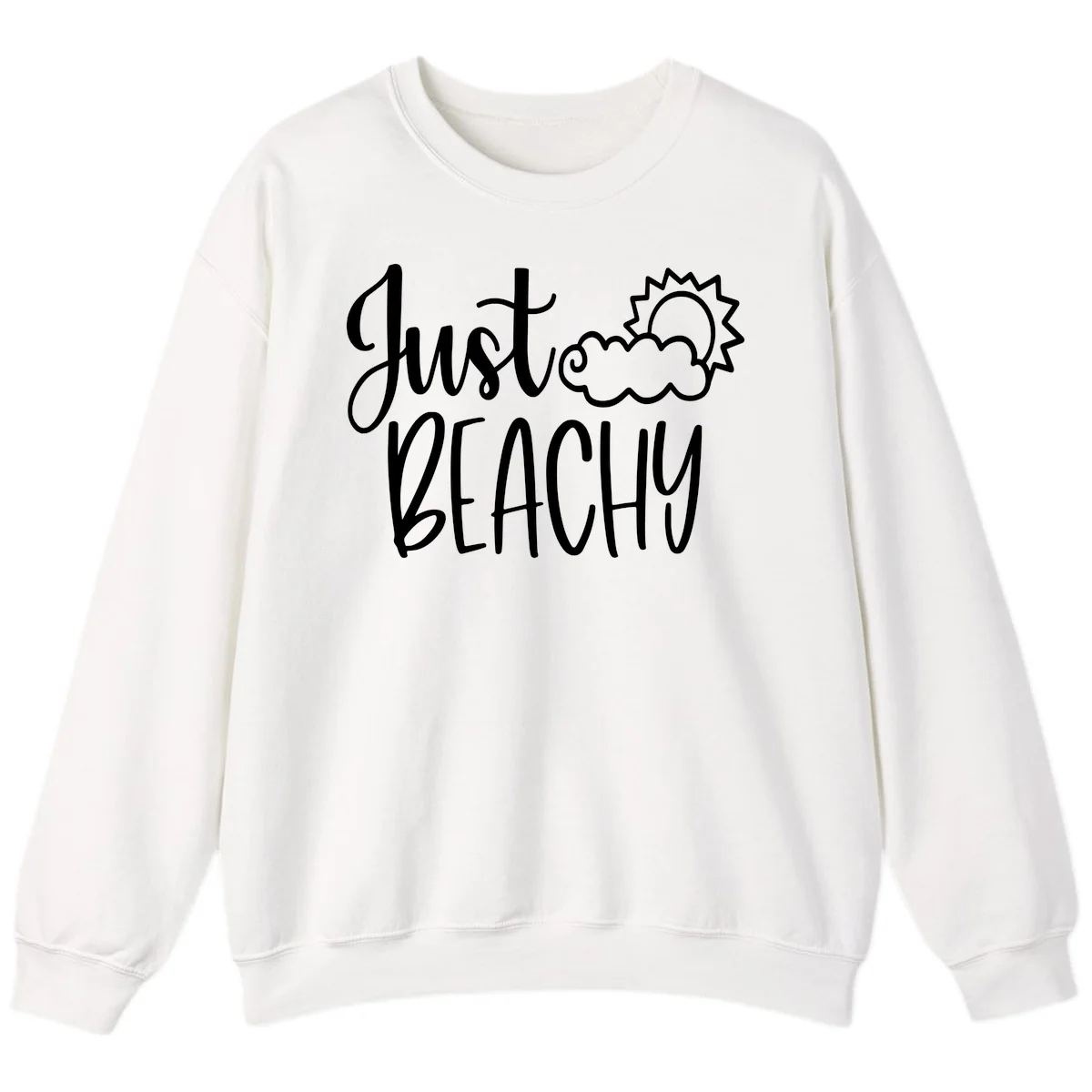 Just Beachy Sweatshirt in White