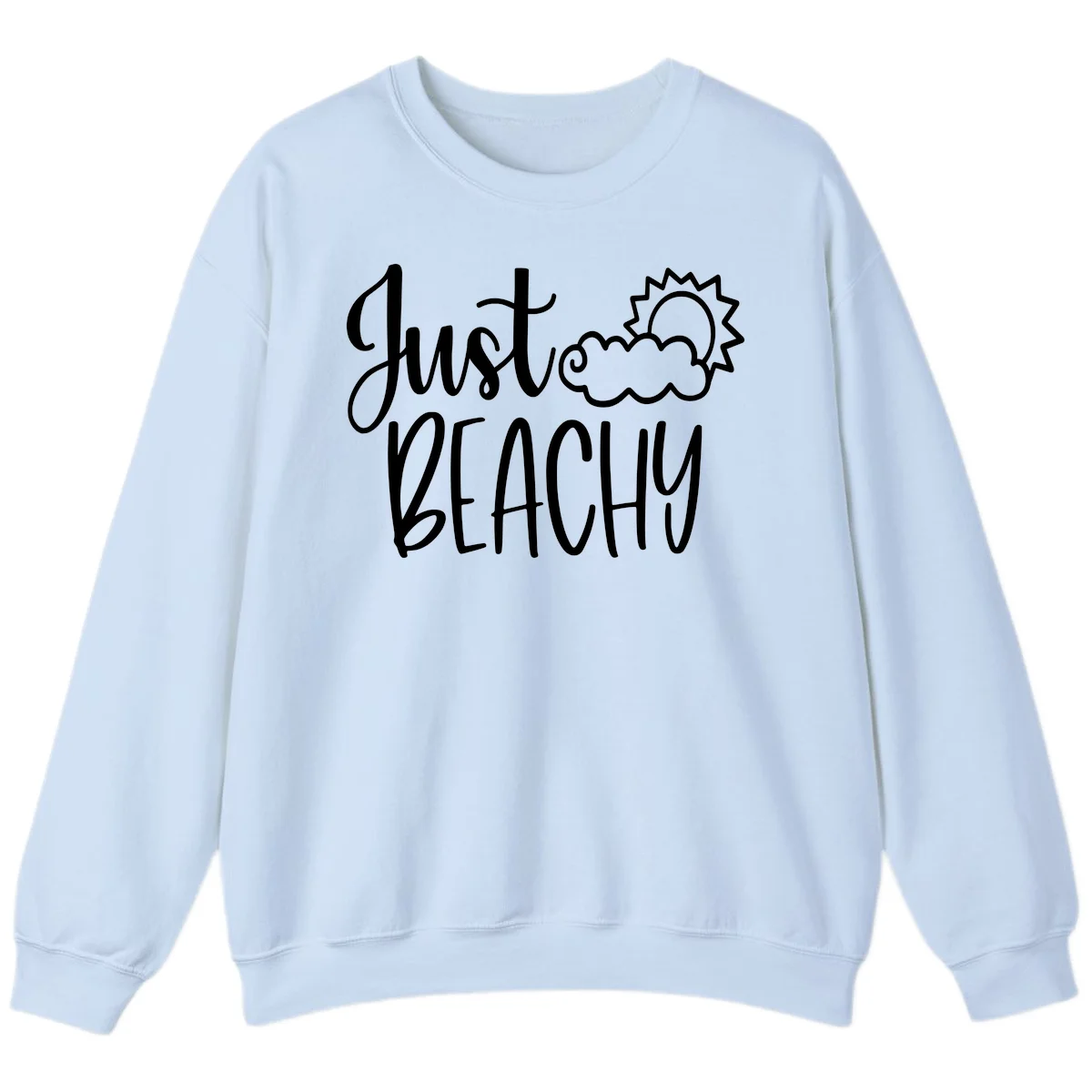 Just Beachy Sweatshirt in Light Blue