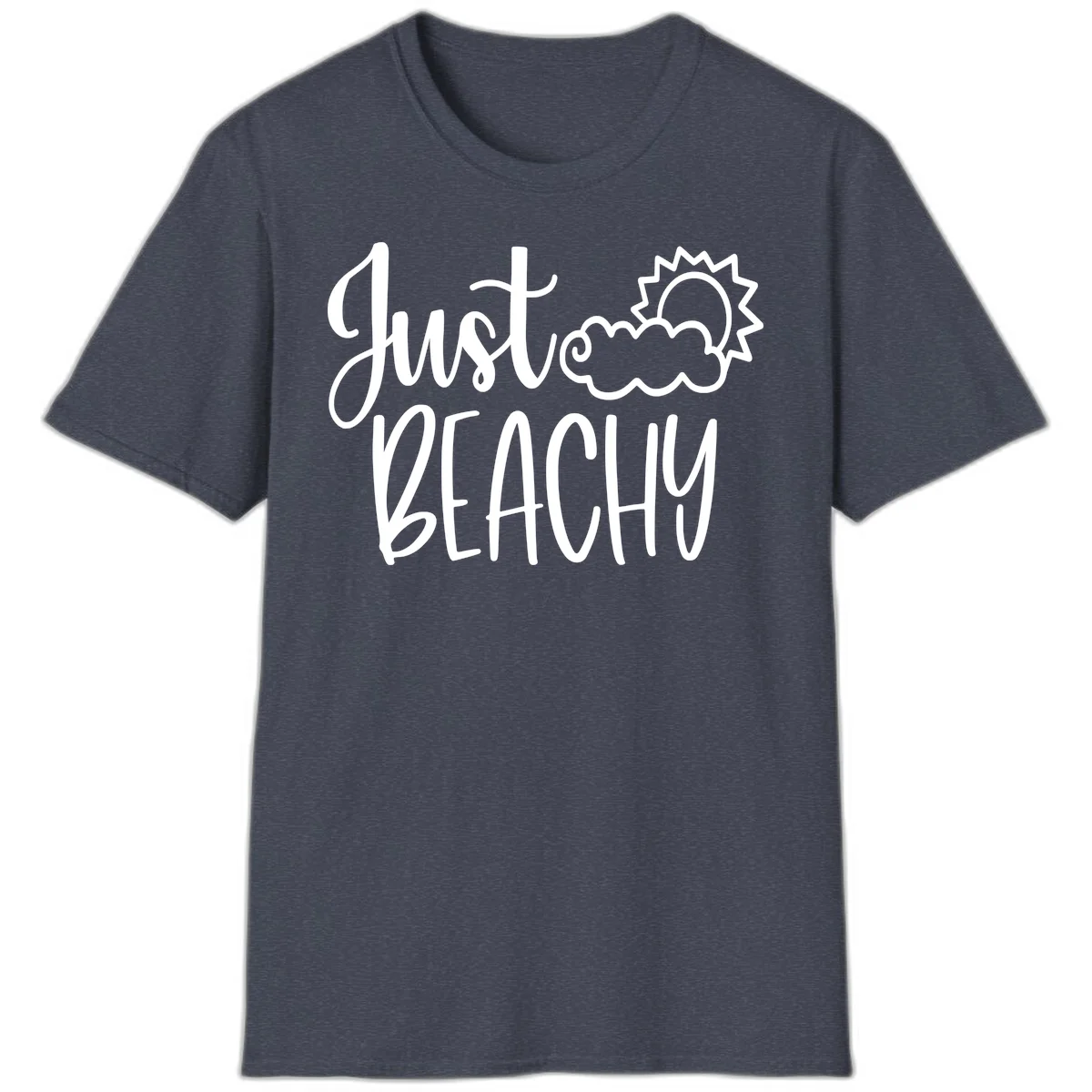 Just Beachy T-Shirt in Heather Navy