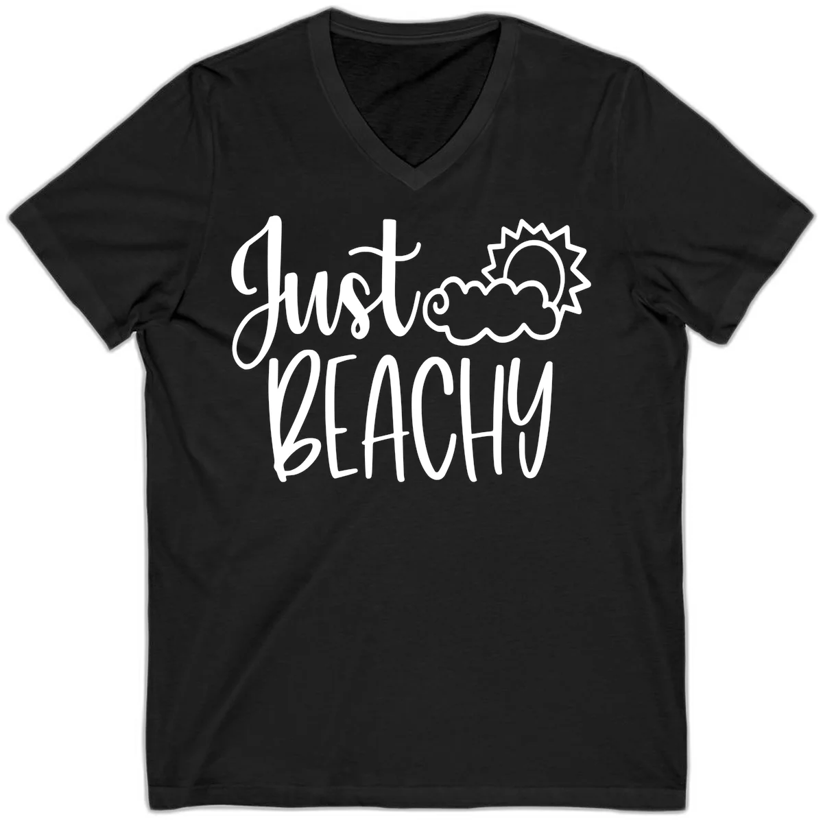 Just Beachy V-Neck in Black