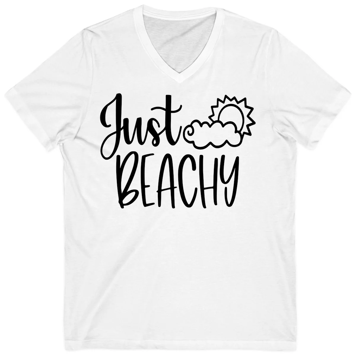 Just Beachy V-Neck in White