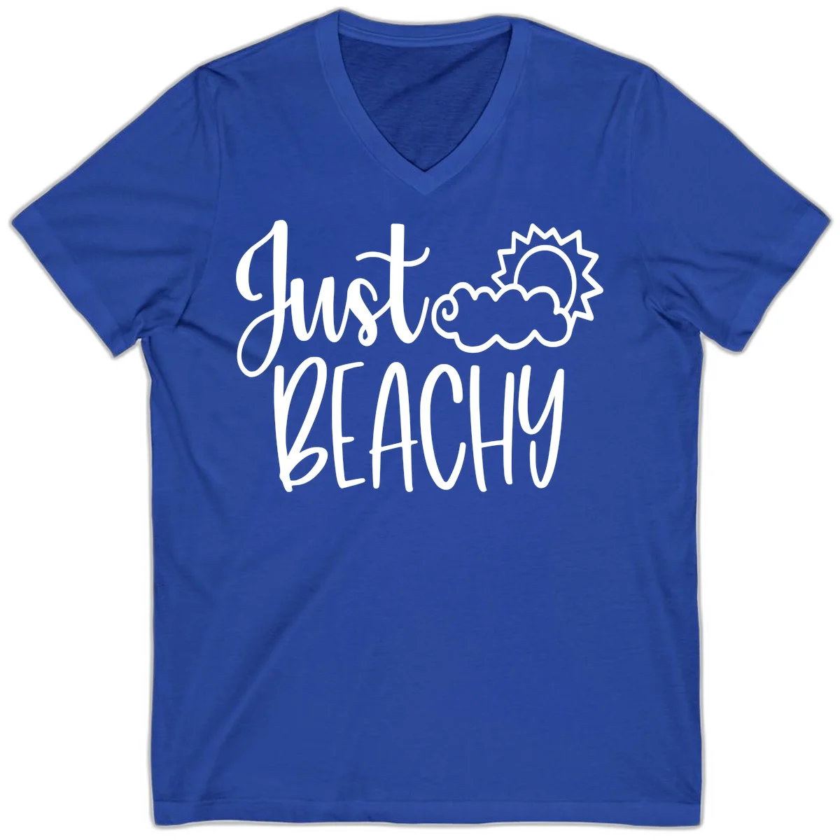 Just Beachy V-Neck in True Royal