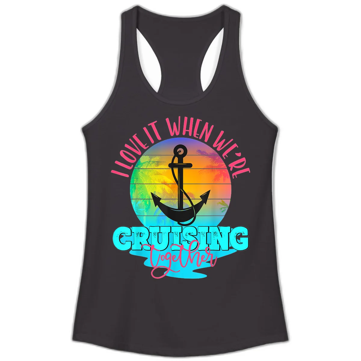 I Love It When You're Cruising Together Ladies Tank in Black