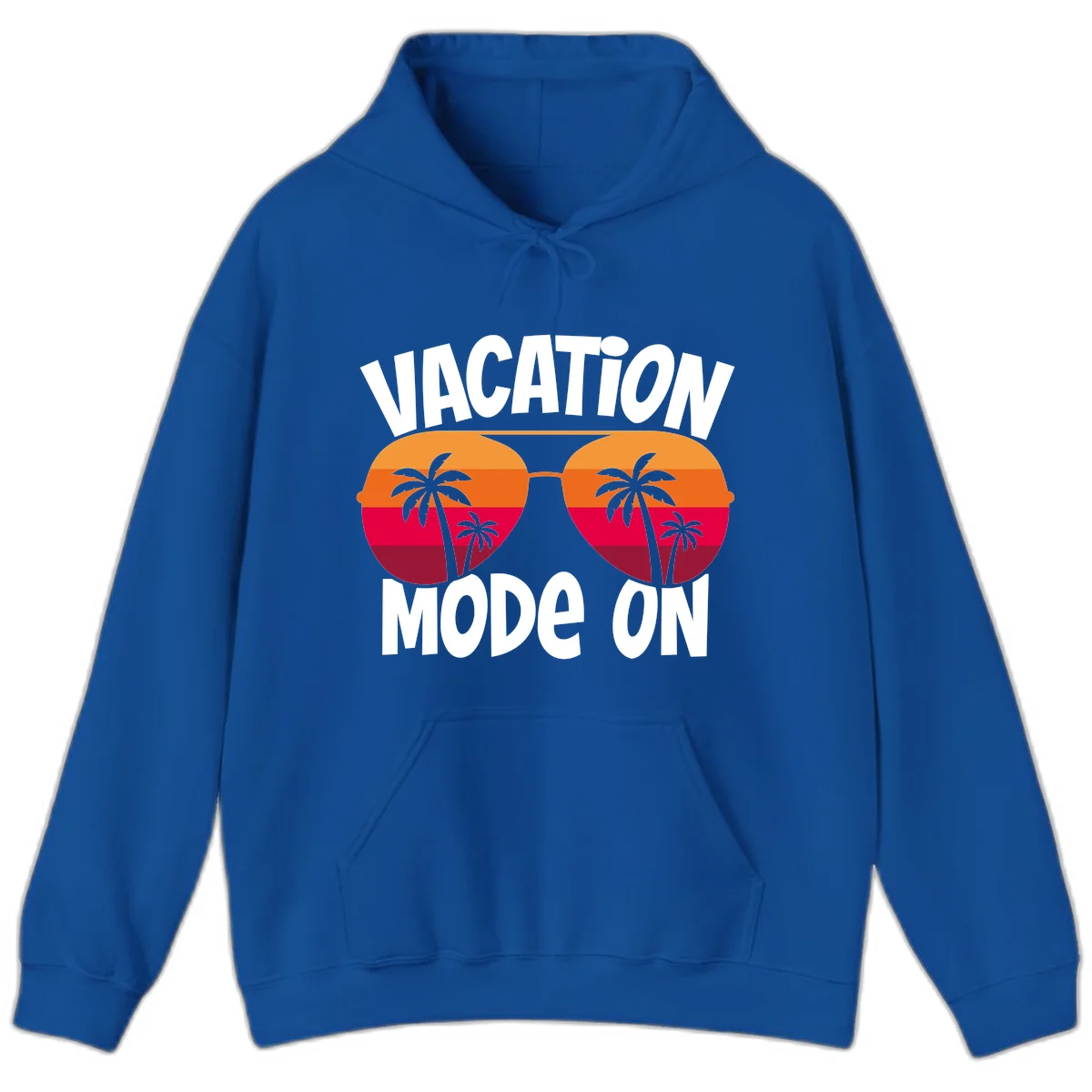Vacation Mode On Hoodie in Royal