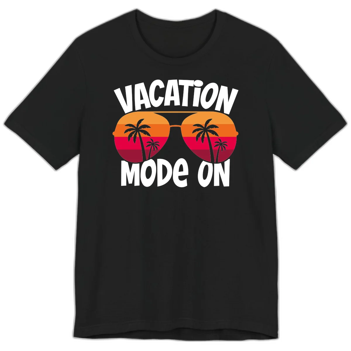 Vacation Mode On Premium T-Shirt in Black