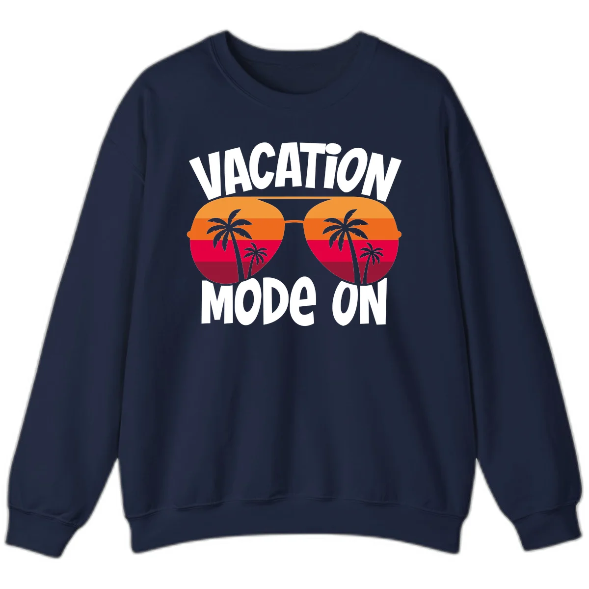 Vacation Mode On Sweatshirt in Navy
