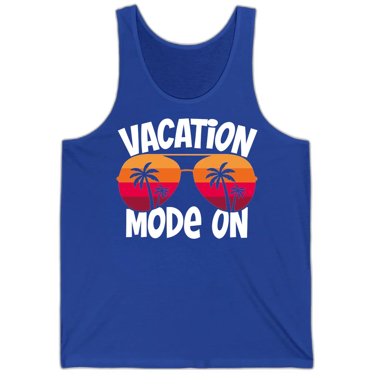 Vacation Mode On Tank Top in True Royal