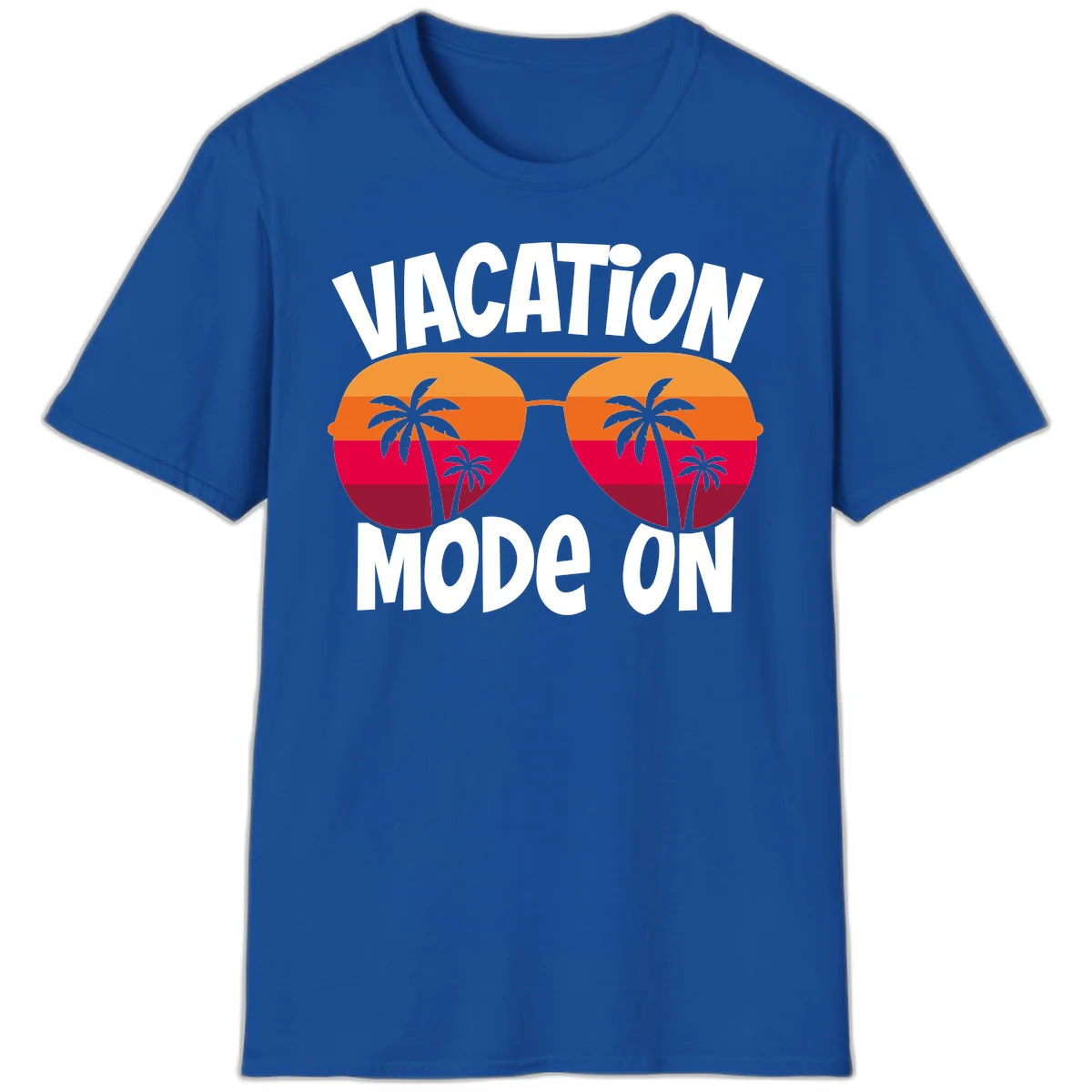 Vacation Mode On T-Shirt in Royal