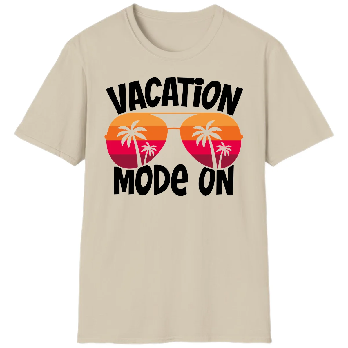 Vacation Mode On T-Shirt in Sand