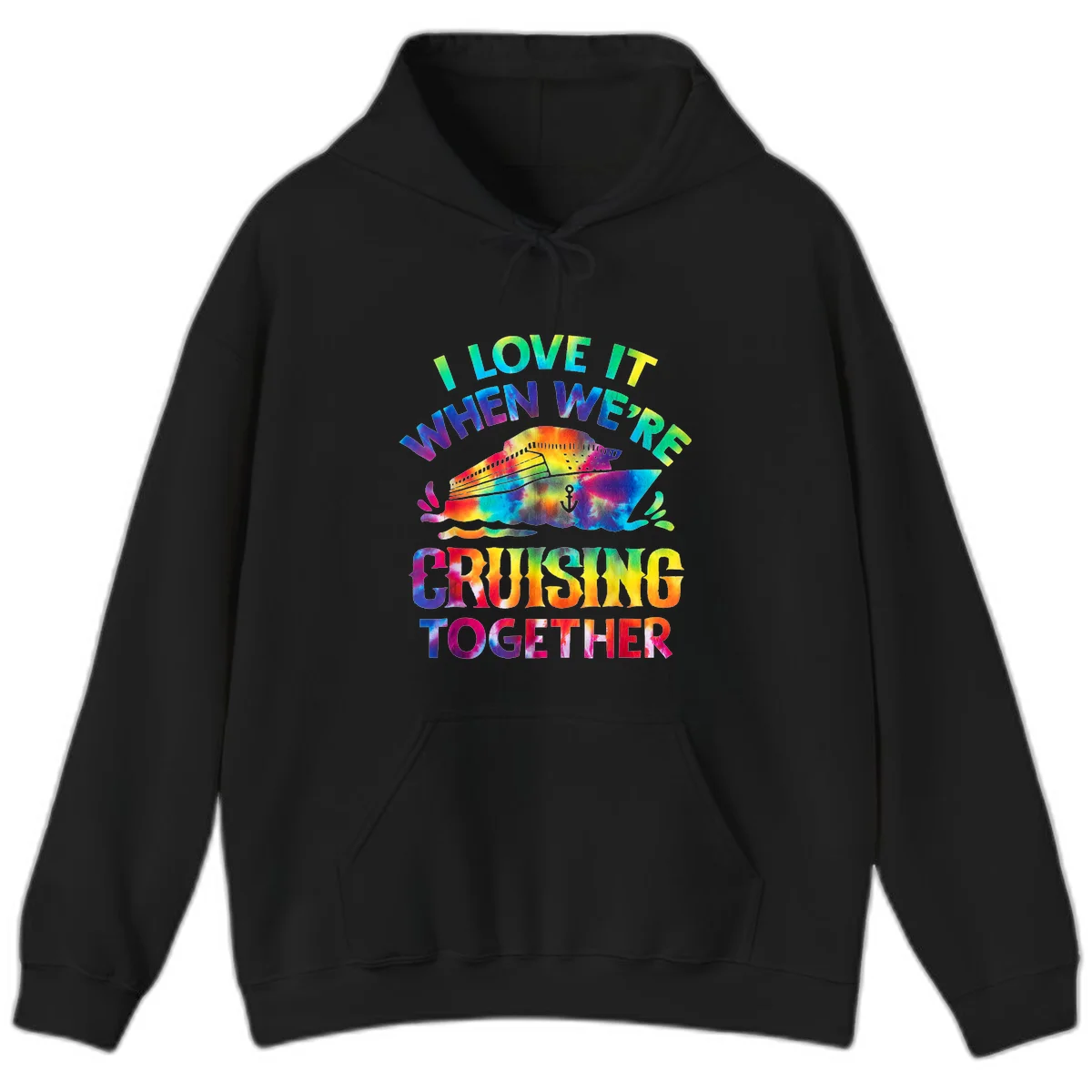 I Love It When We're Cruising Together Hoodie in Black