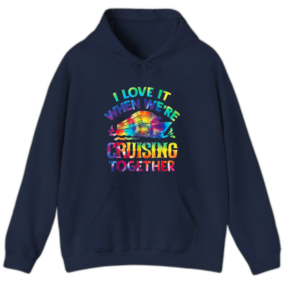 I Love It When We're Cruising Together Hoodie in Navy