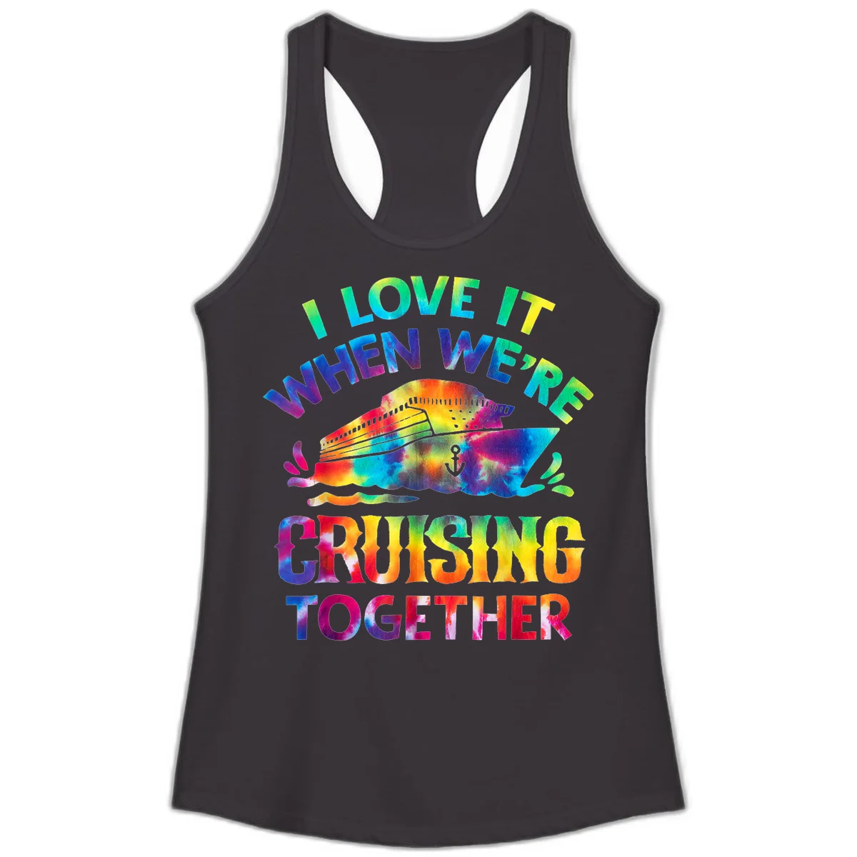 I Love It When We're Cruising Together Ladies Tank in Black