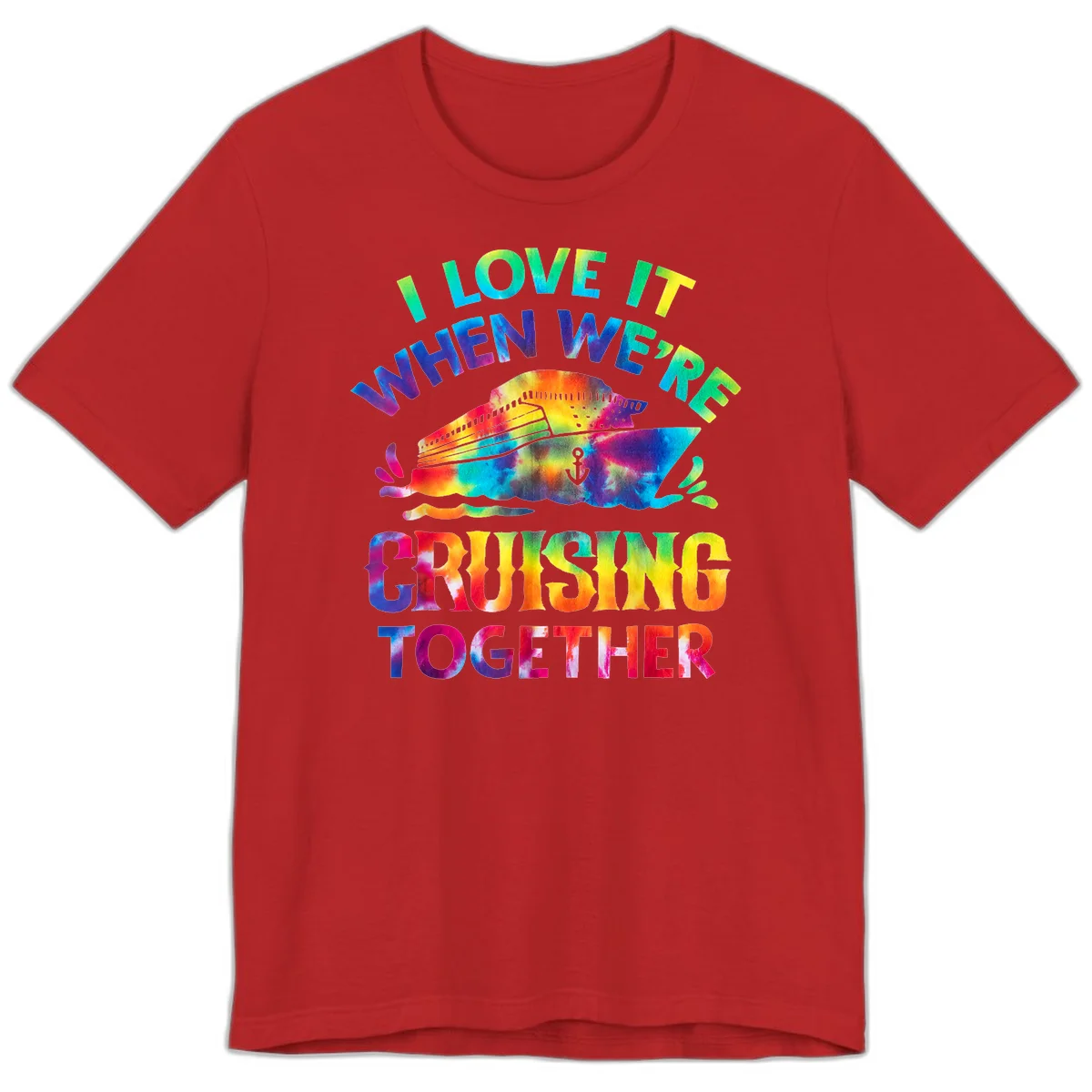 I Love It When We're Cruising Together Premium T-Shirt in Red