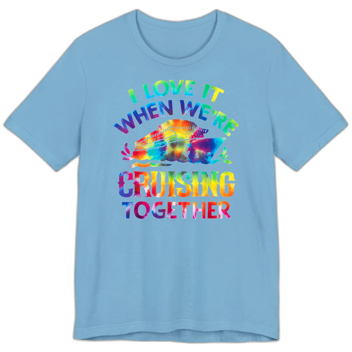 I Love It When We're Cruising Together Premium T-Shirt in Ocean Blue
