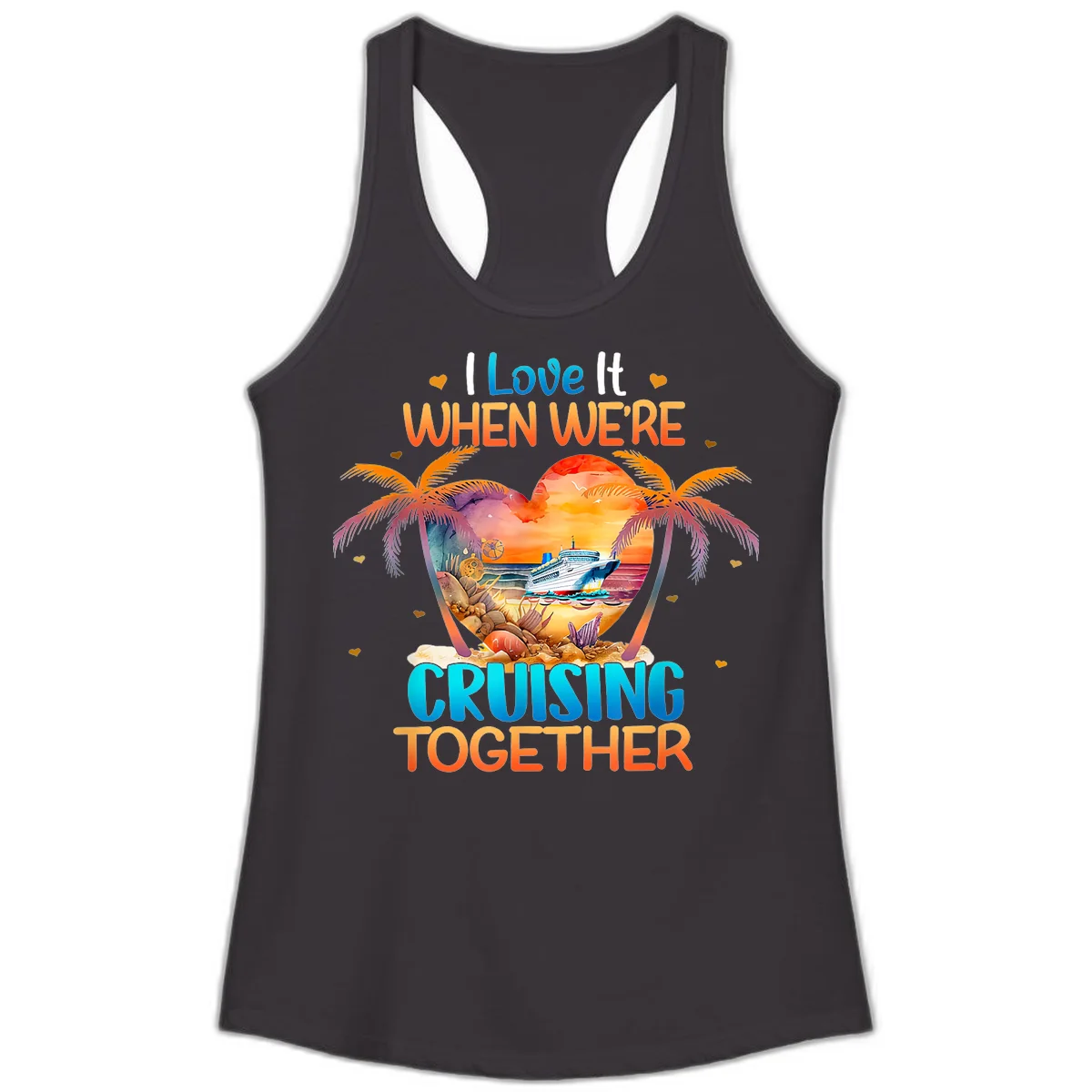 I Love It When We're Cruising Together Ladies Tank in Black