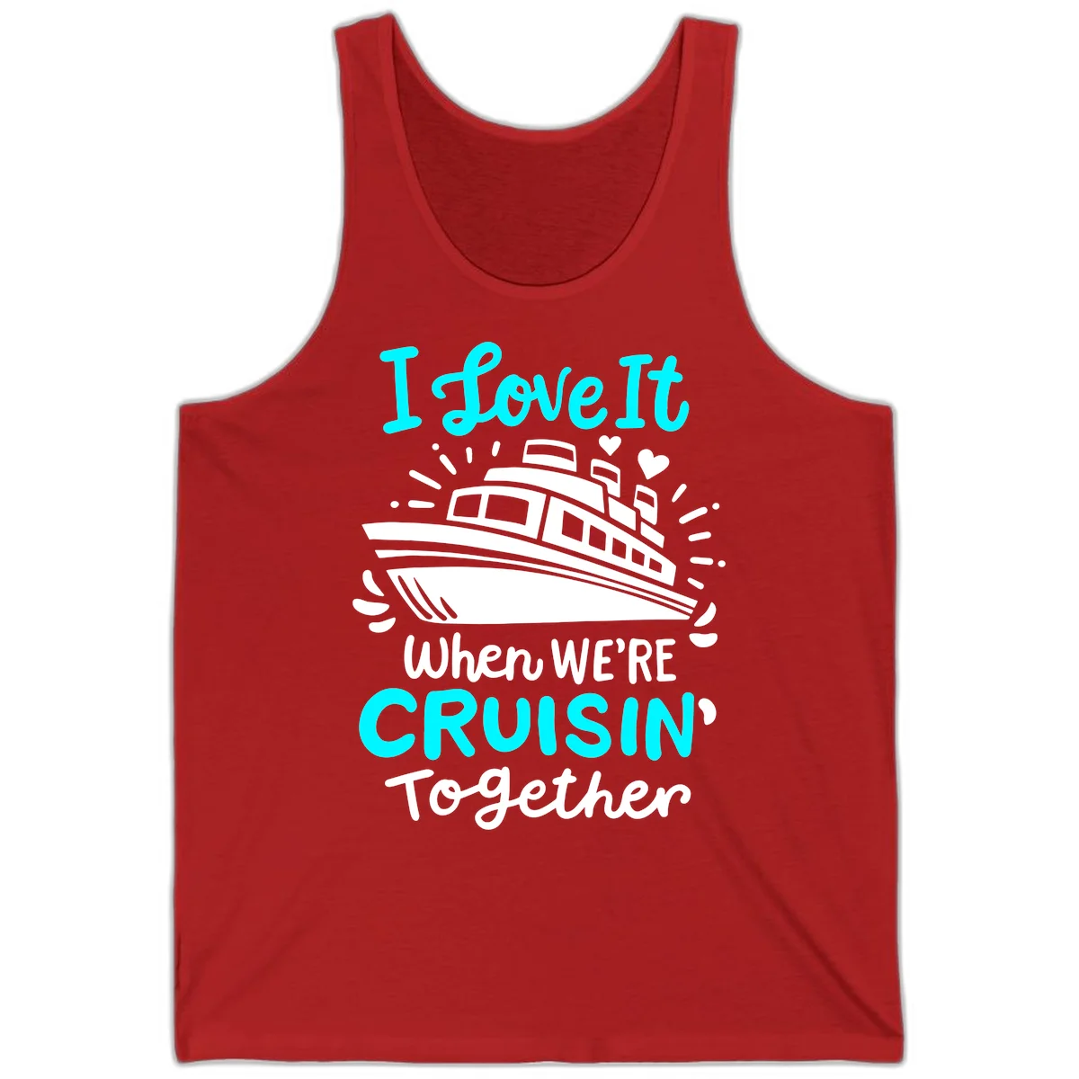 Cruisin' Together Love Boat Tank in Red