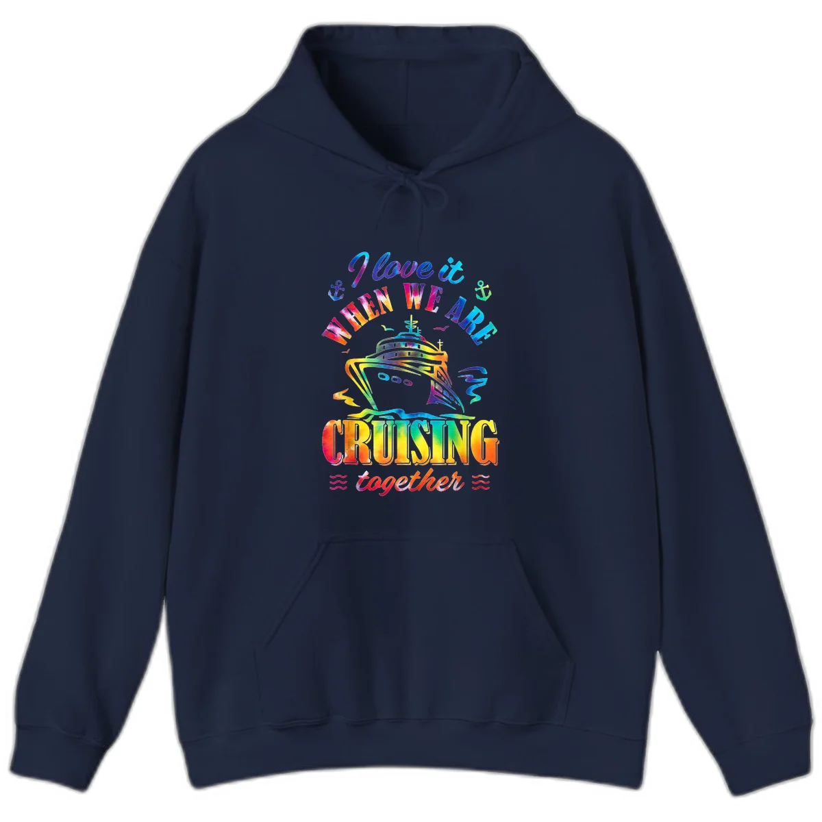 I Love It When We're Cruising Together Hoodie in Navy