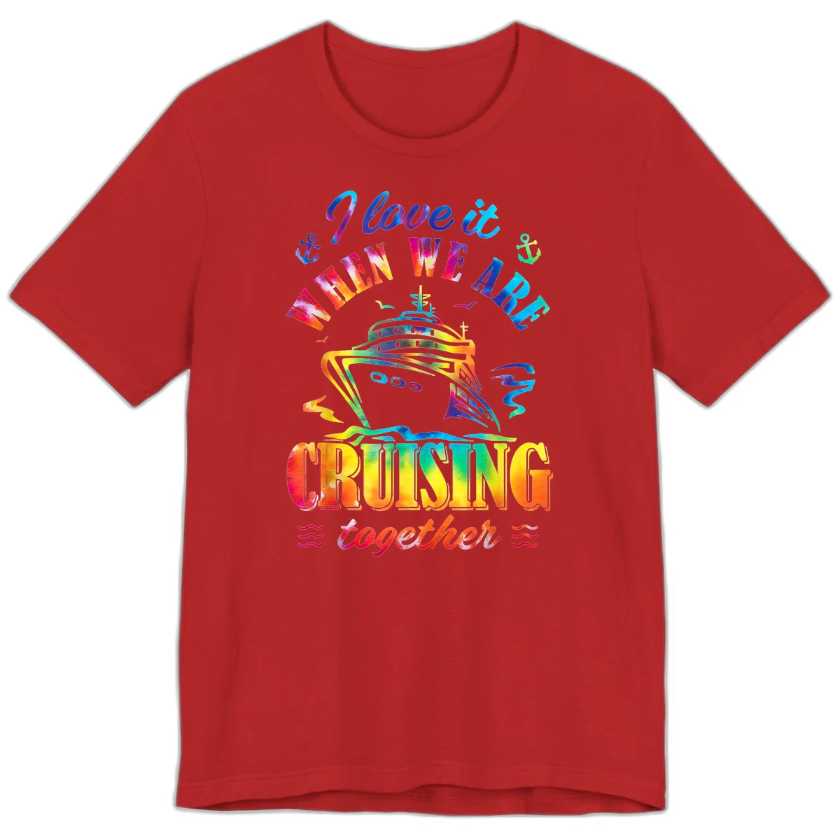 I Love It When We're Cruising Together Premium T-Shirt in Red