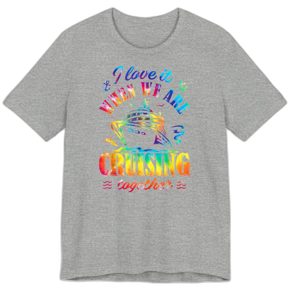 I Love It When We're Cruising Together Premium T-Shirt in Athletic Heather