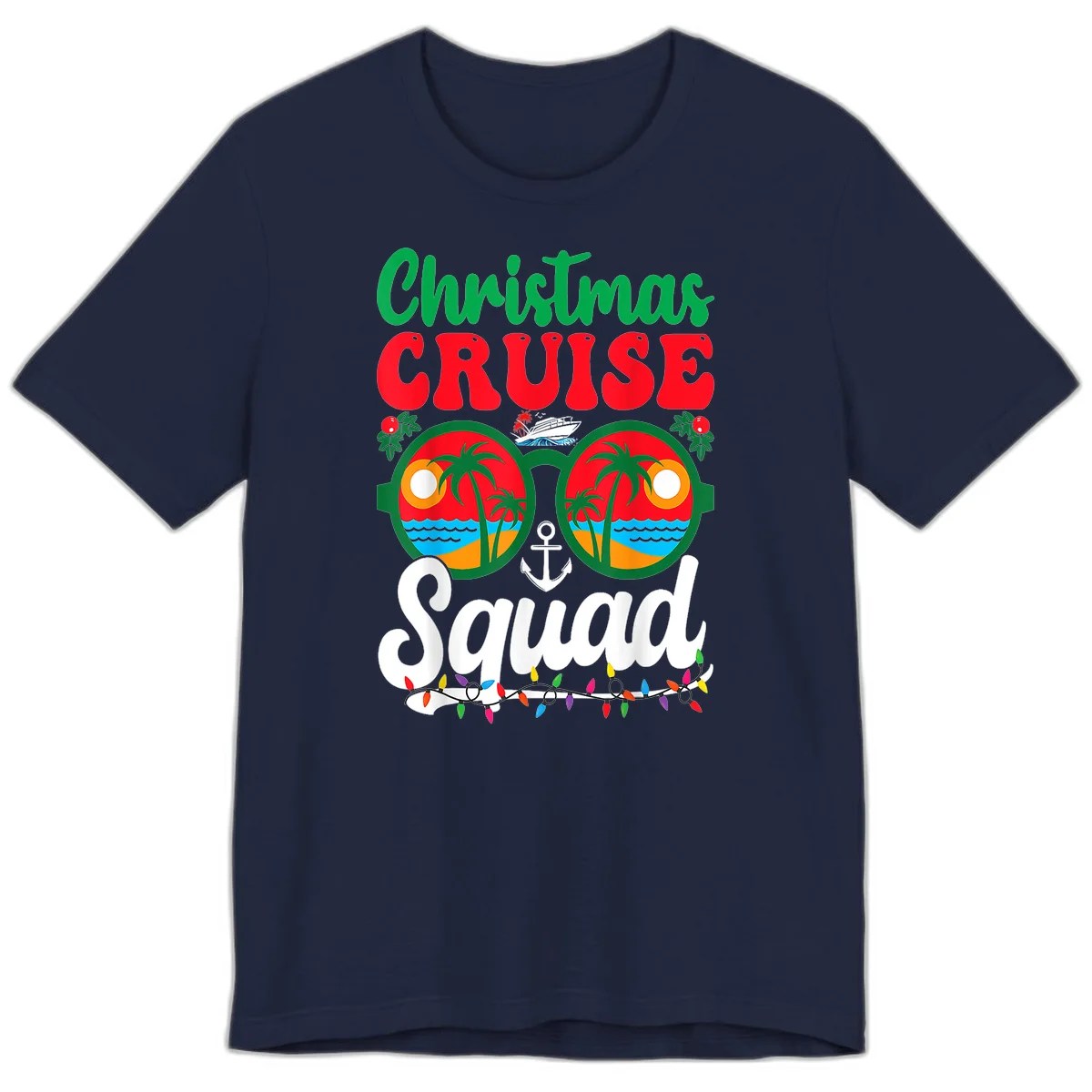 Christmas Cruise Squad Premium T-Shirt in Navy