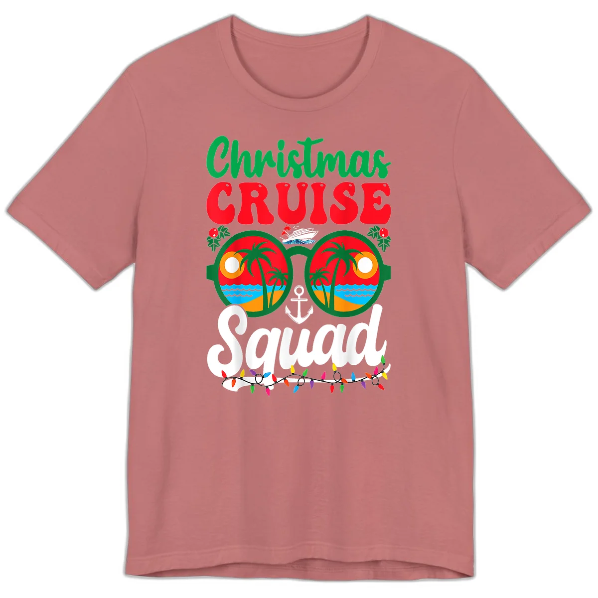 Christmas Cruise Squad Premium T-Shirt in Mauve